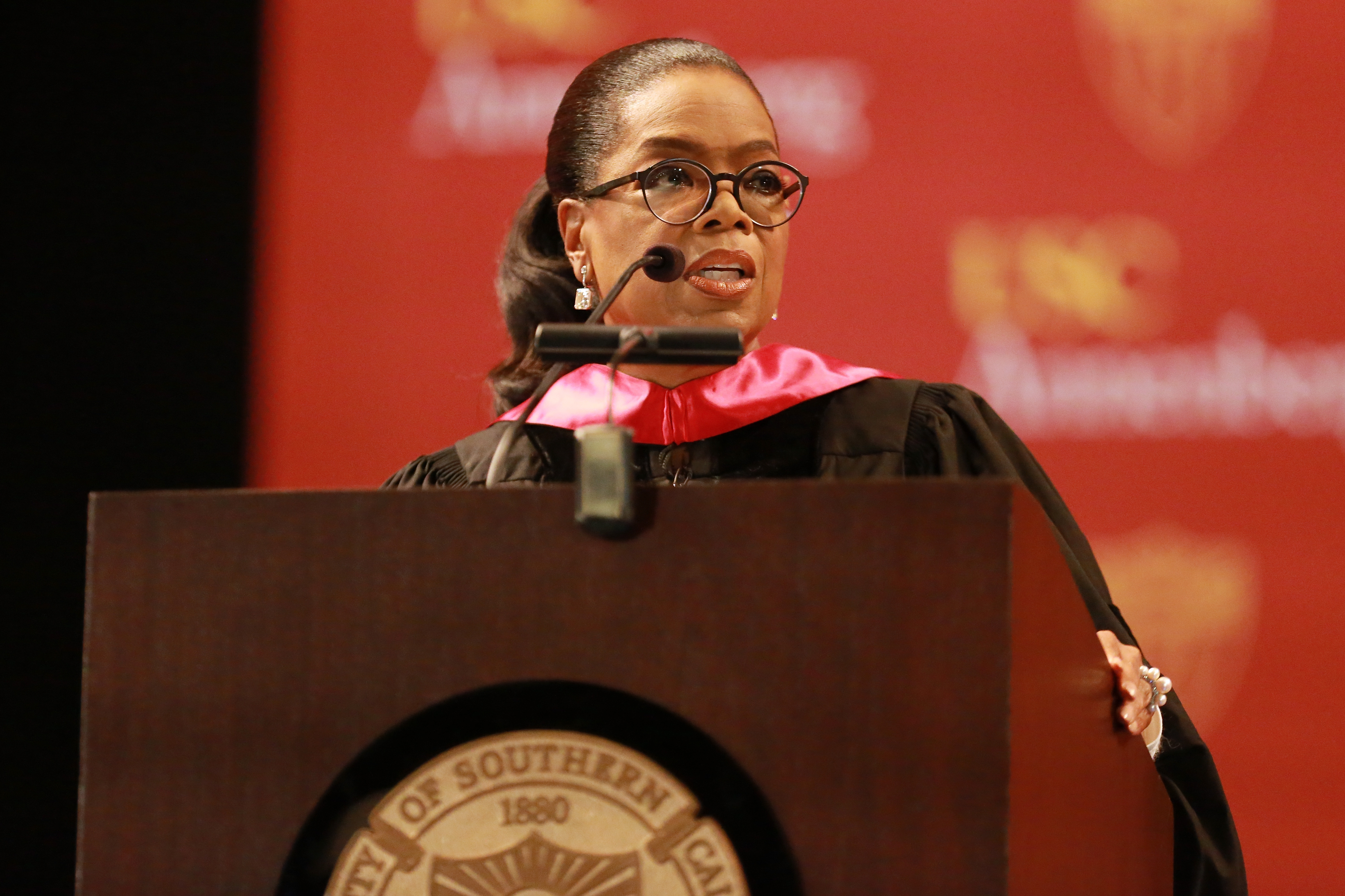 Oprah Winfrey at USC Annenberg School for Communications and Journalism 