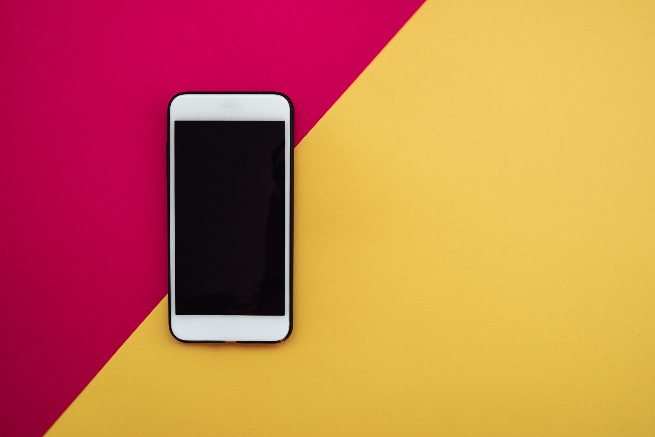 Smartphone on colorful background