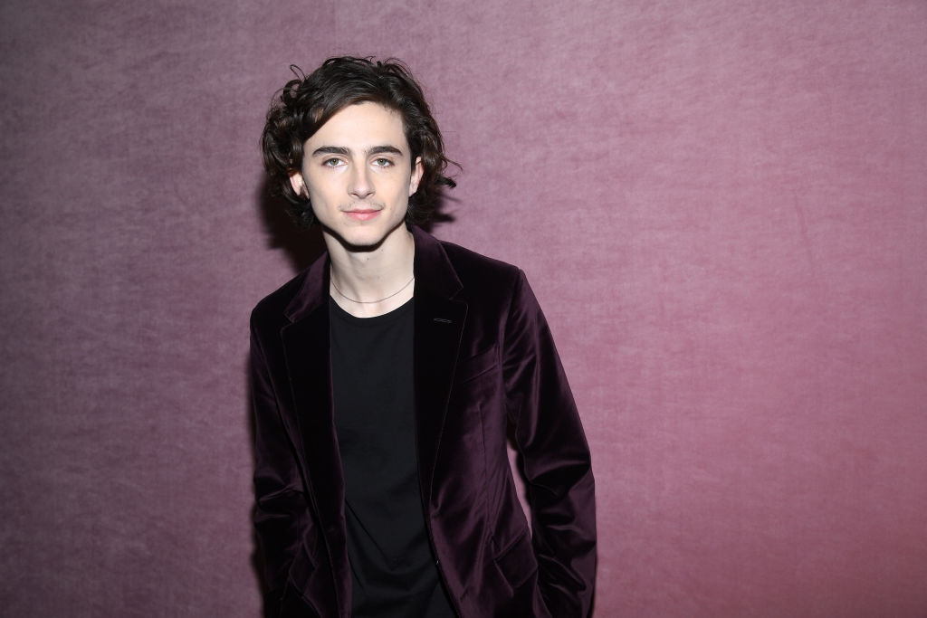 PARIS, FRANCE - JANUARY 19:  Timothee Chalamet attends the Berluti Menswear Fall/Winter 2018-2019 show as part of Paris Fashion Week on January 19, 2018 in Paris, France.  (Photo by Pascal Le Segretain/Getty Images)