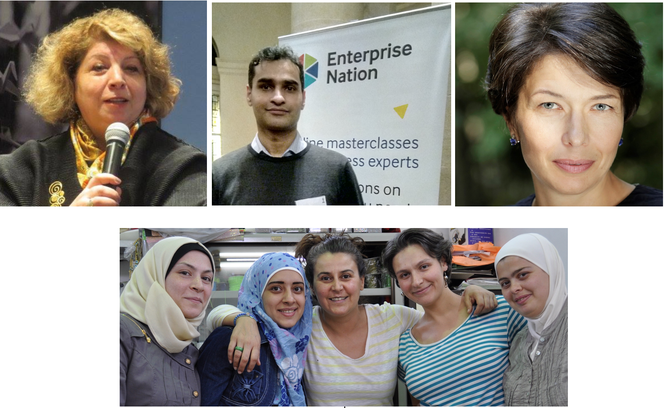 L to R – Gulnara Shahinian (Democracy Today), Zufi Deo (BizGees), Veronika Zonabend (UWC Dilijan), Rania Kinge (I LOVE SYRIA, Damascus Concepts)