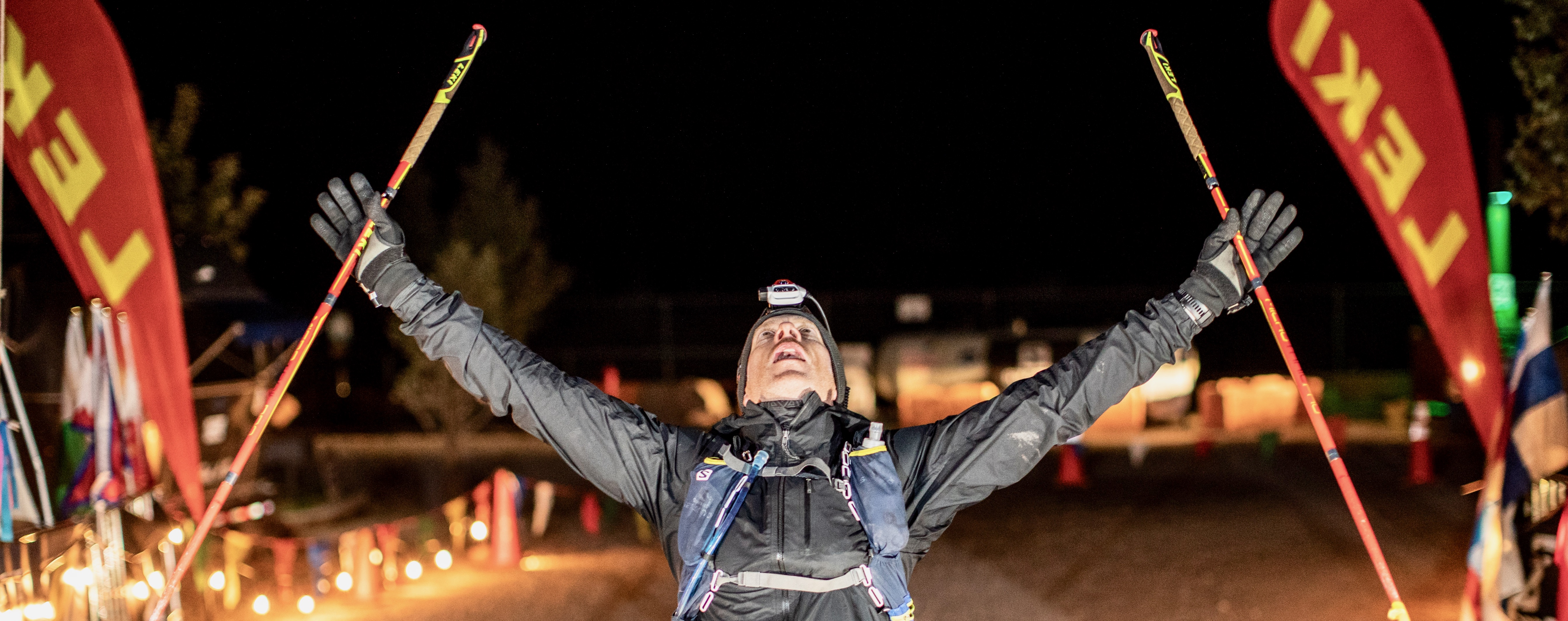 Adam Scully-Power finishing Moab 240 Ultramarathon