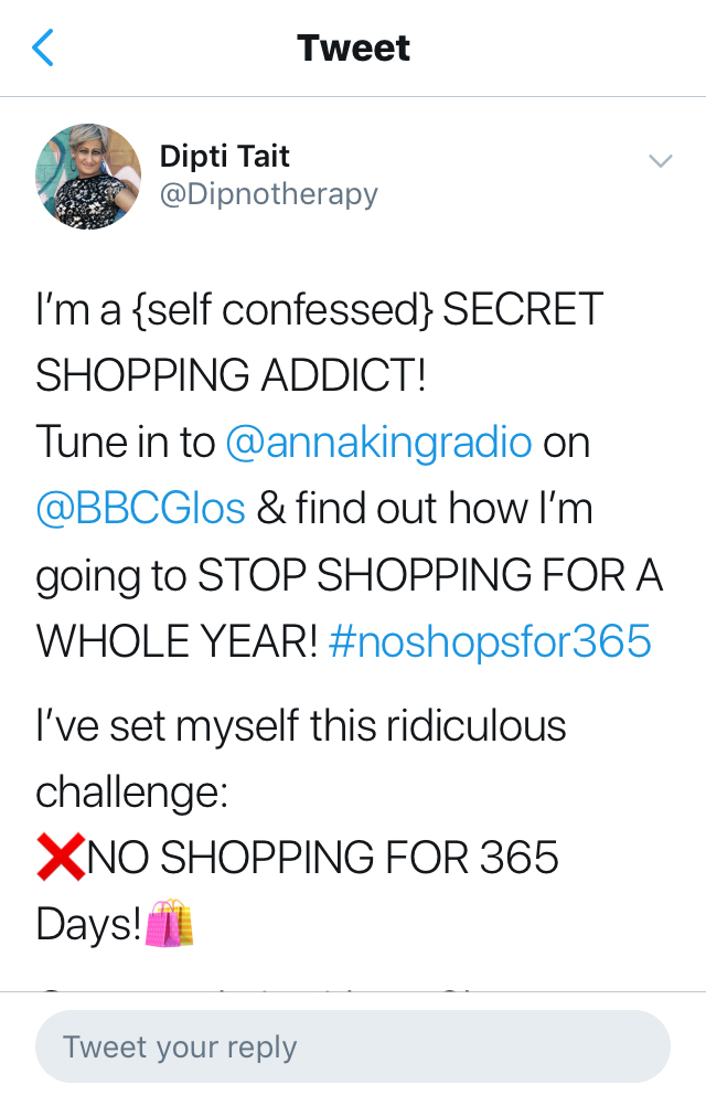 I’ve Given Up Shopping For A Whole Year! (Yes, That’s 365 Days!)