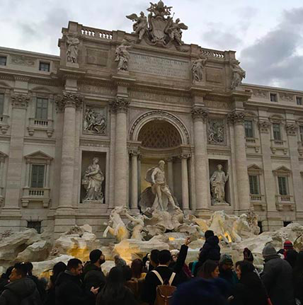 Trevi Fountain, Rome, Italy. Photo by: Natalie Pace. (c) 2019.

