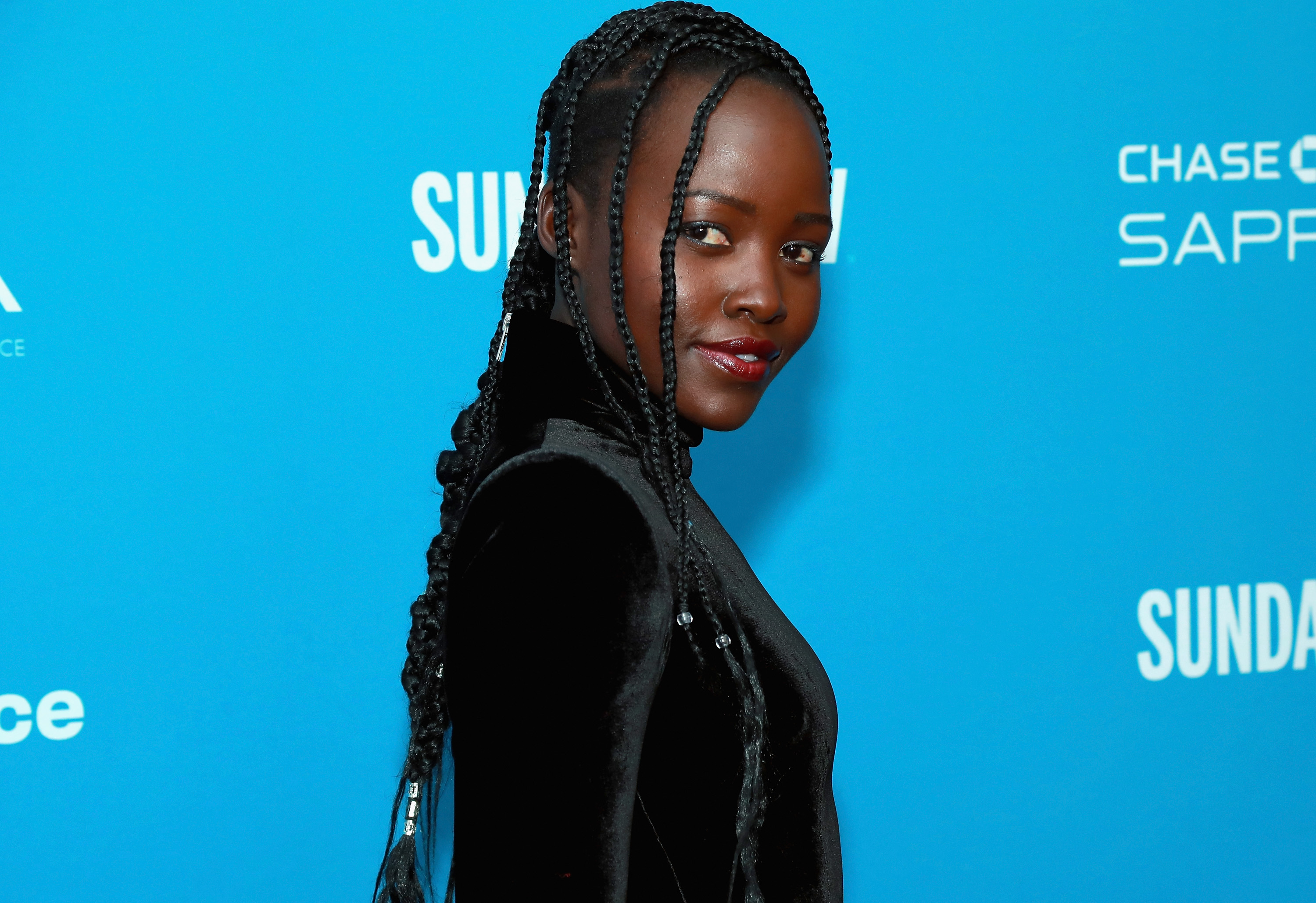 PARK CITY, UT - JANUARY 29:  Actor Lupita Nyong&#039;o attends the &quot;Little Monsters&quot; Premiere during the 2019 Sundance Film Festival at The Marc Theatre on January 29, 2019 in Park City, Utah.  (Photo by Rich Fury/Getty Images)
