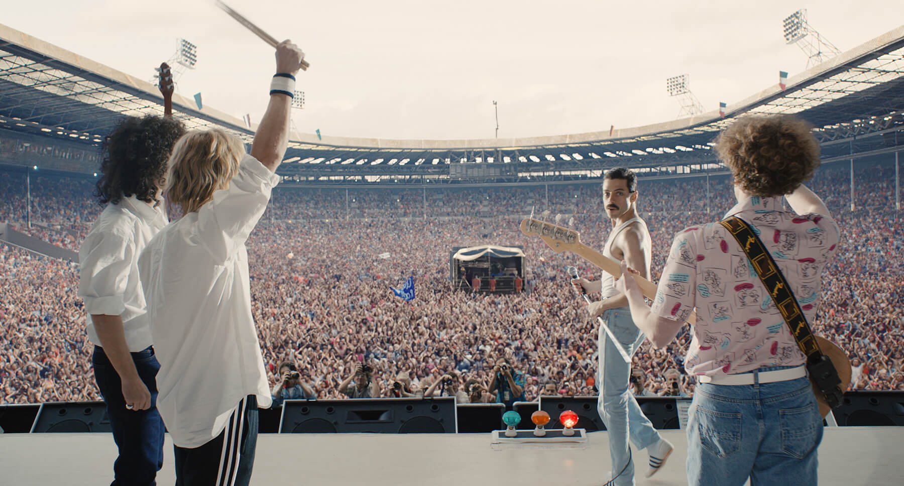 The film depicts Queen&#039;s performance at Live Aid, one of the most historic moments in rock and roll.