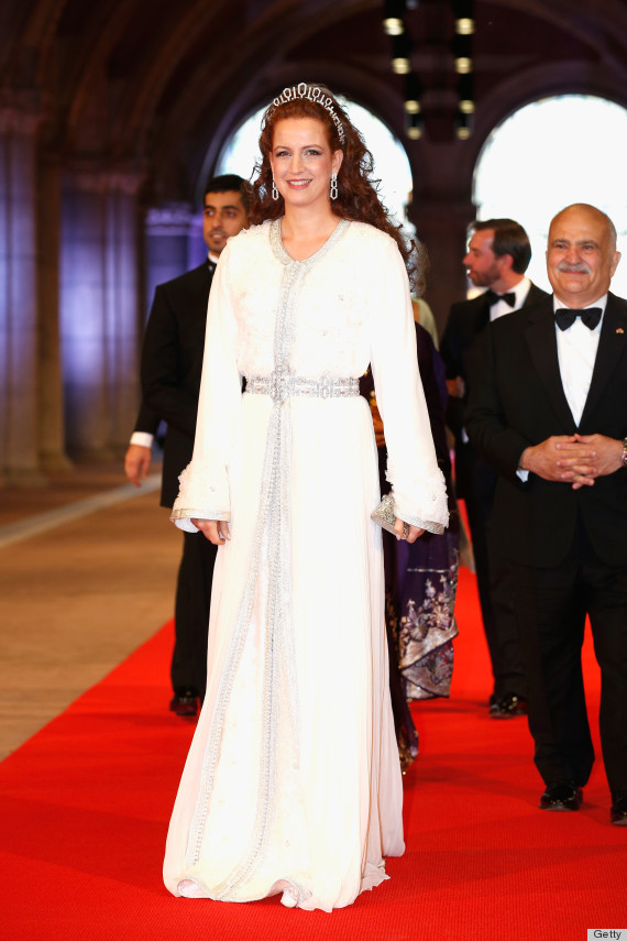 AMSTERDAM, NETHERLANDS - APRIL 29:  Princess Lalla Salma of Morocco attends a dinner hosted by Queen Beatrix of The Netherlands ahead of her abdication in favour of Crown Prince Willem Alexander at Rijksmuseum on April 29, 2013 in Amsterdam, Netherlands.  (Photo by Michel Porro/Getty Images)