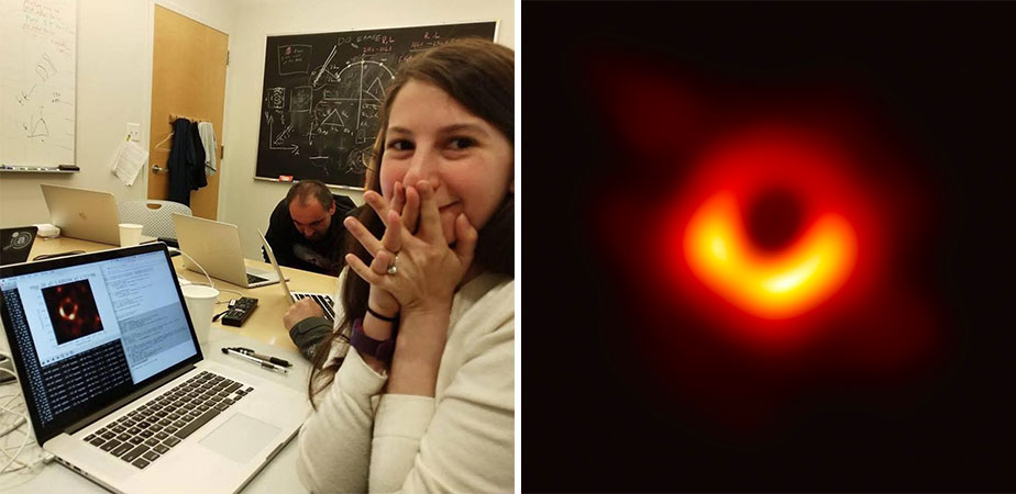 Computer scientist Katie Bouman helps capture first image of black hole.