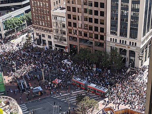The Global Climate Strike in San Francisco, California USA. September 20, 2019. 