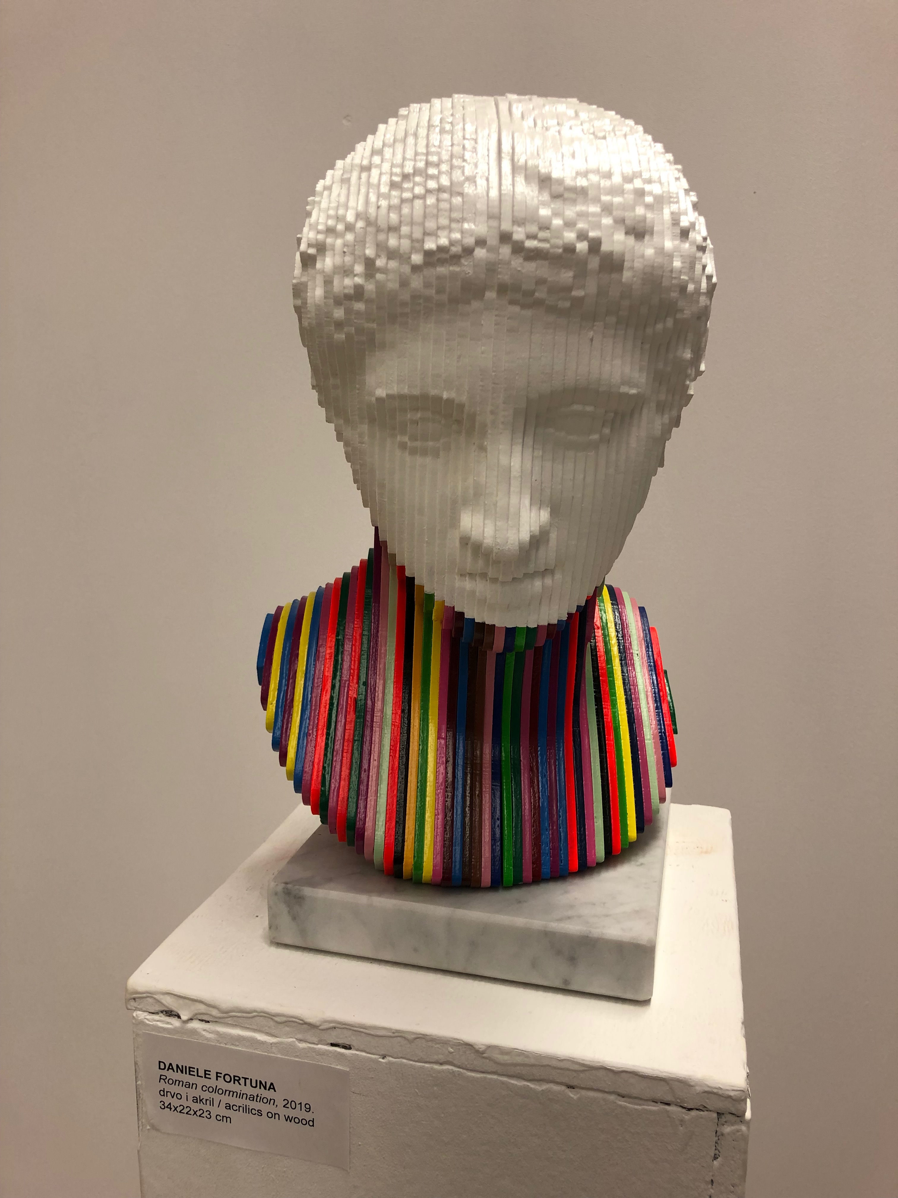 Roman colormination, 2019 by Daniele Fortuna on display at ArtZagreb