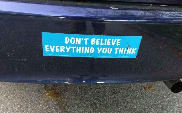 Don&#039;t believe everything you think.