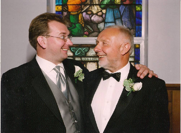 Me and my Dad on my wedding day