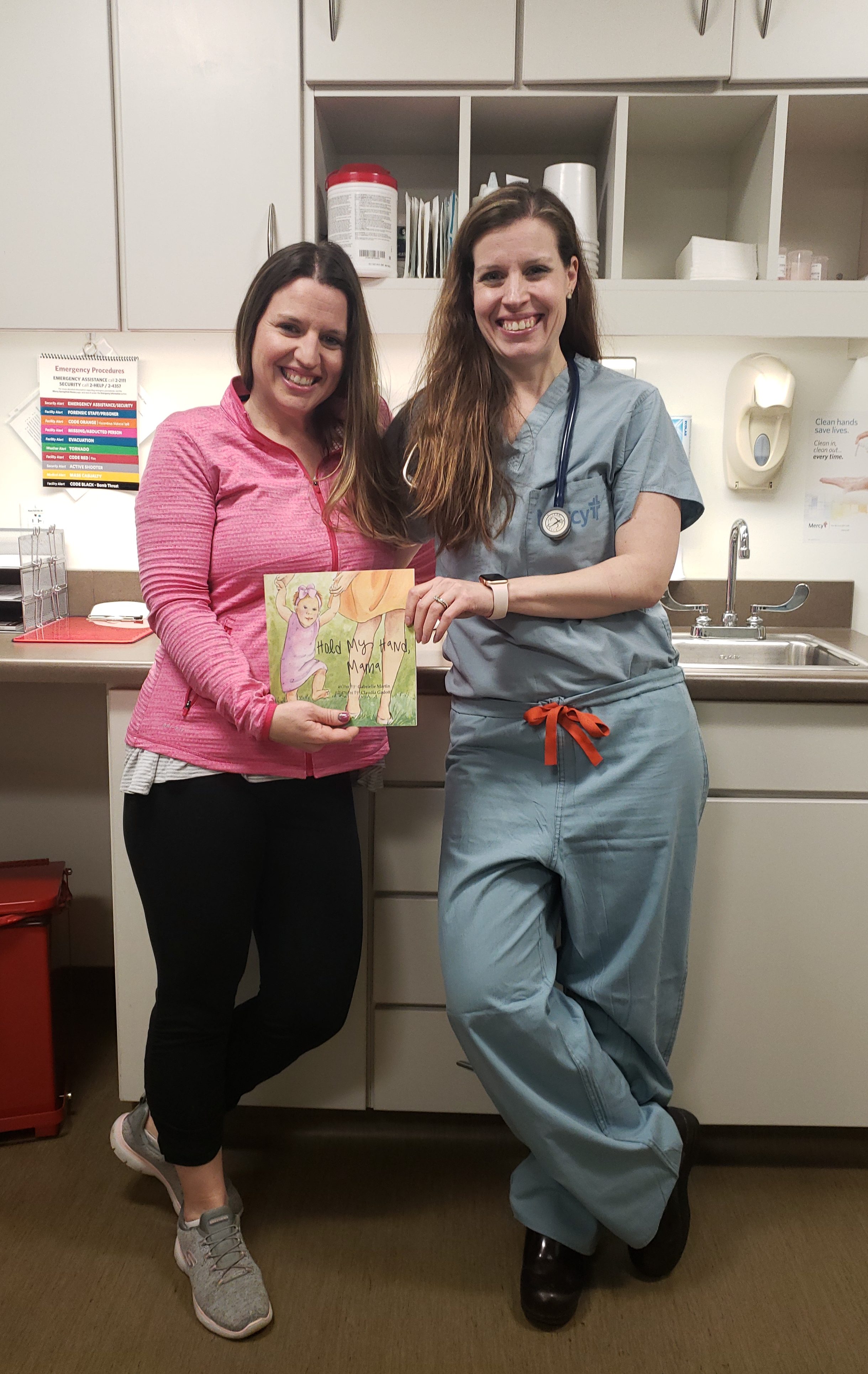Gabrielle Martin, Author (left) with Dr. Holly-Marie Bolger, OB/GYN (right)