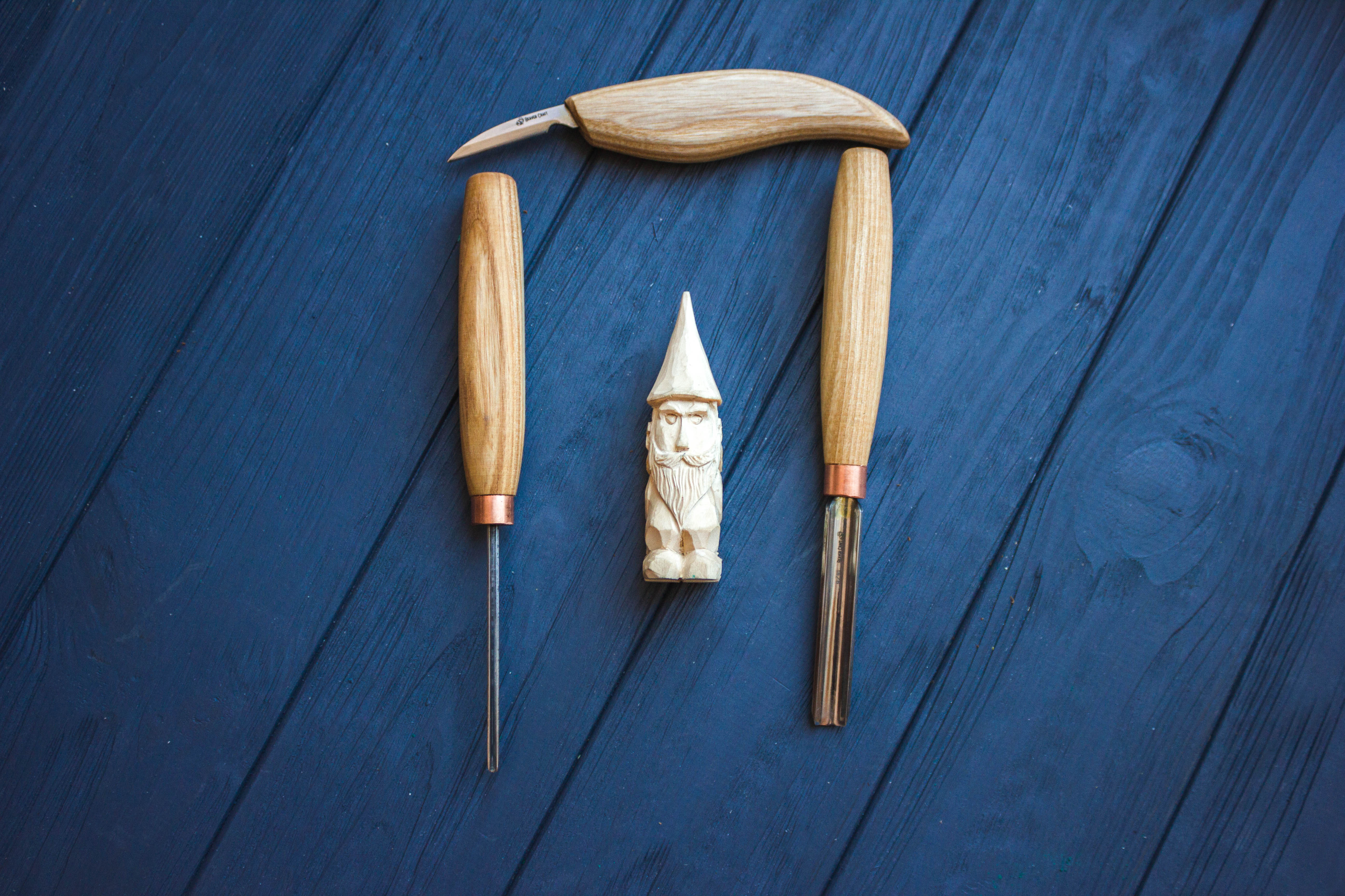 wood carved gnome