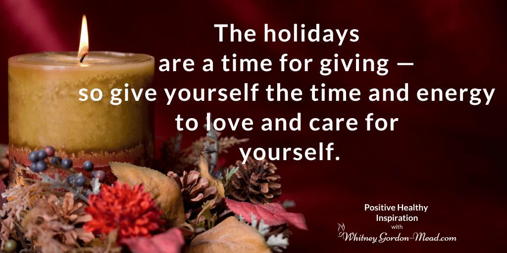 Holiday Self-Care quote