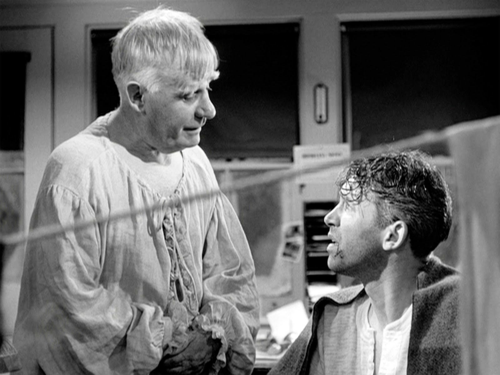The angel Clarence Oddbody saves George Bailey in &quot;It&#039;s A Wonderful Life&quot;