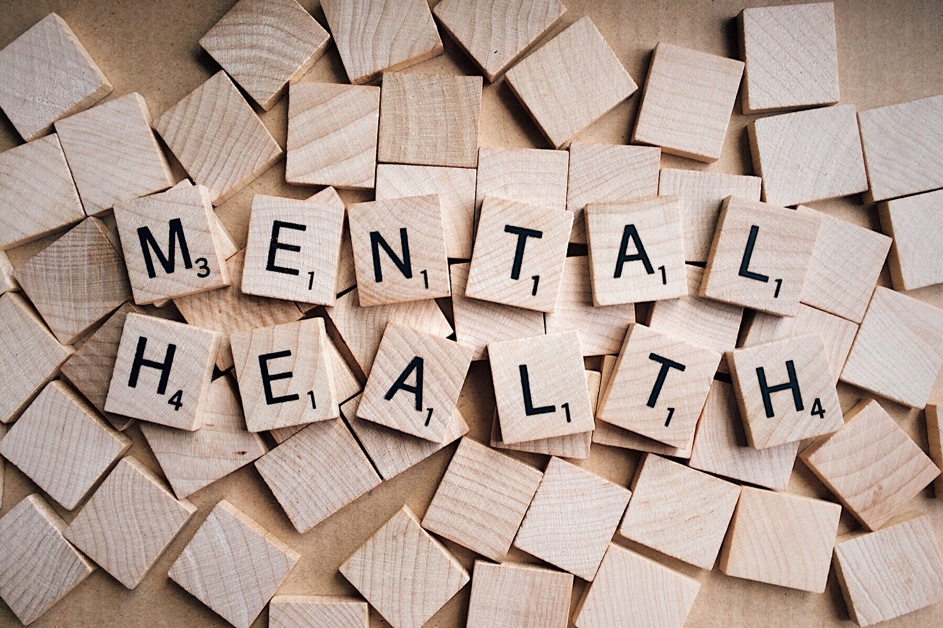 photo of mental health spelled out