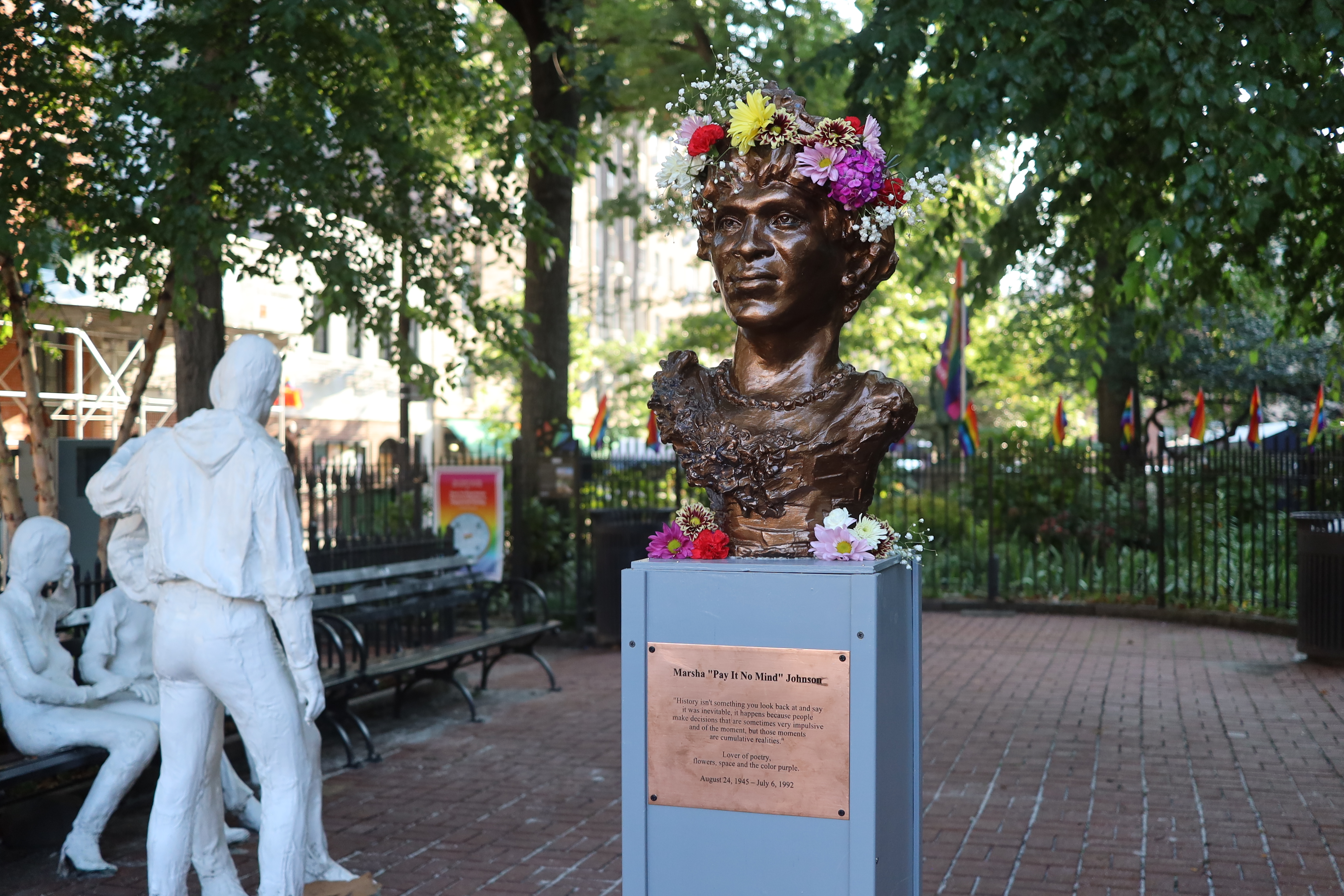 To show statue of Marsha P. Johnson