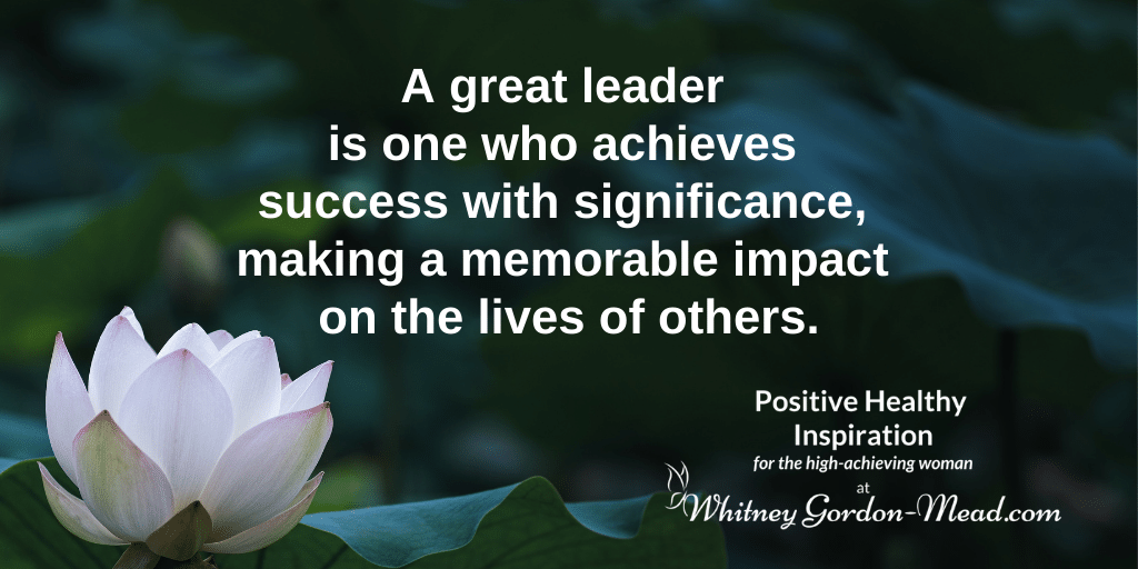 Whitney Gordon-Mead quote on authentic leadership